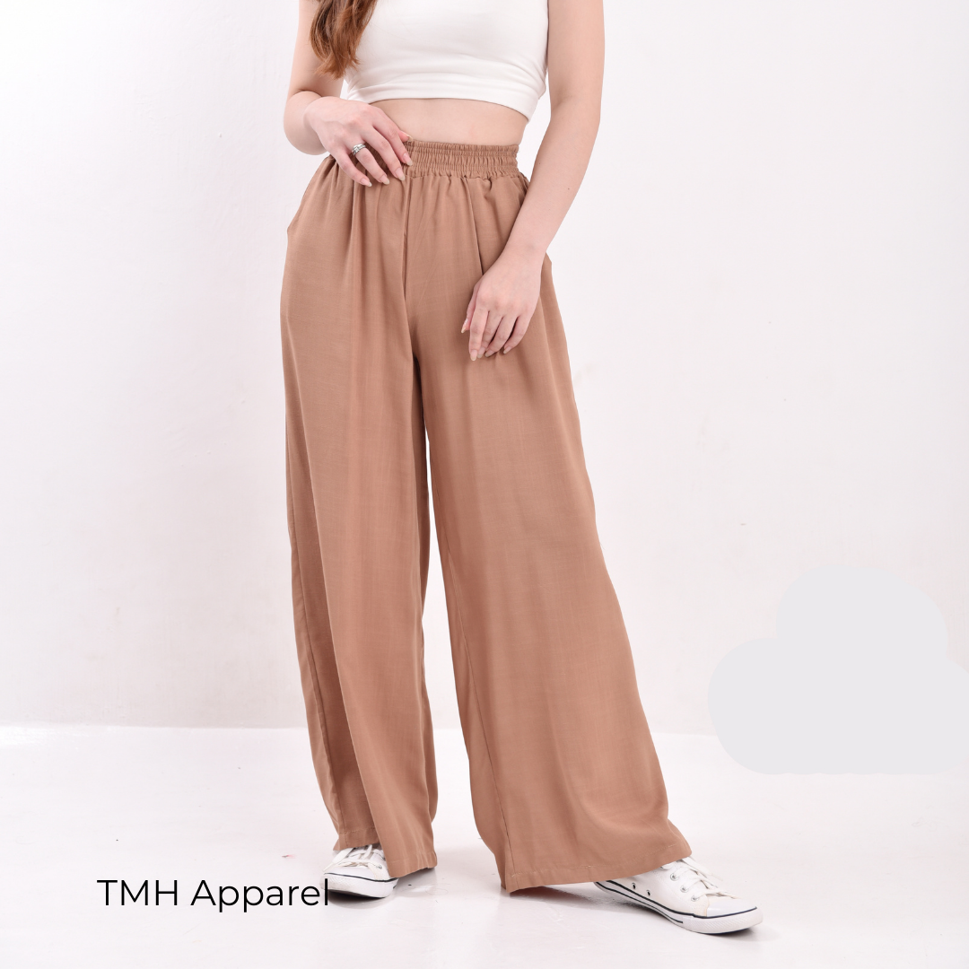 Wideleg Loose Linen Pants